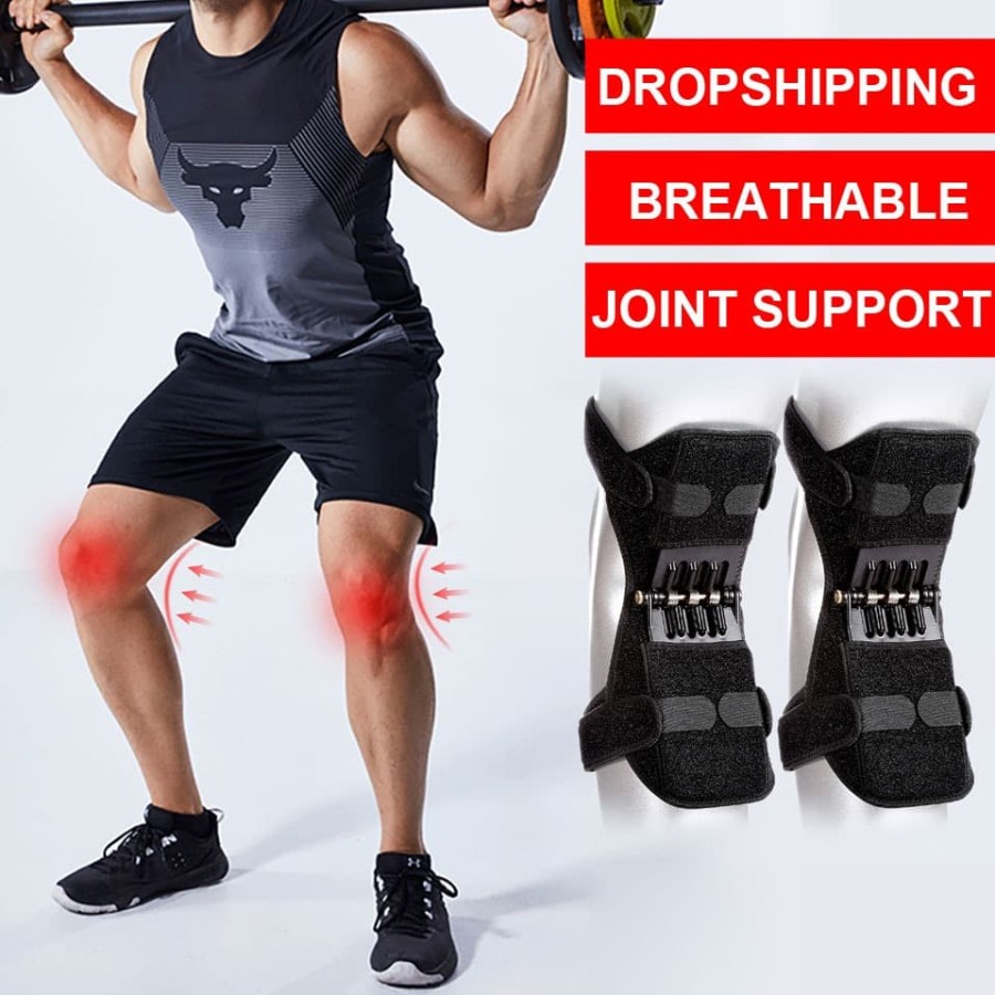 KNEE SUPPORT BACK SPRING SUPORT PAD SLEEVE WRAP DEKER TERAPI LUTUT ORI