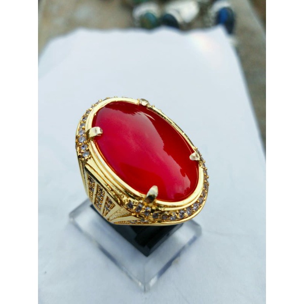 natural red Baron kristal giwang ajib