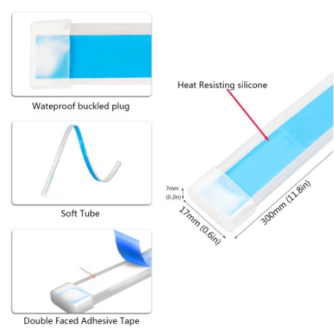 Lampu LED Alis Tempel DRL 60CM 45CM 30CM Mobil Motor 60 45 30 CM Grade A Flexible Rem 1  1 MODE ( Tidak Ada Sein Running , Type Sein bisa dipesan di produk SEIN JALAN )