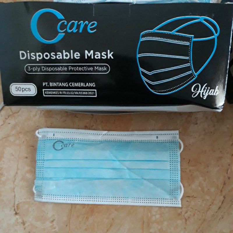 masker hijab 3ply/masker murah/masker hijab o care/masker biru/masker 3ply /masker headlop
