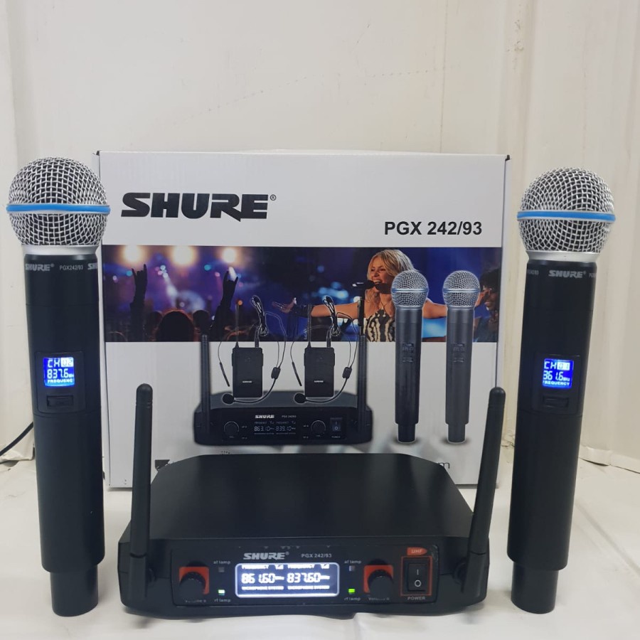 MIC SHURE PGX 242/93 PGX242/93 WIRELESS MICROPHONE HANDHELD