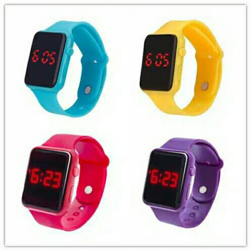 JAM TANGAN LED SPORTY JAM TANGAN UNISEX PRIA WANITA JAM ANAK JAM LED DIGITAL MURAH JAM BANJARMASIN