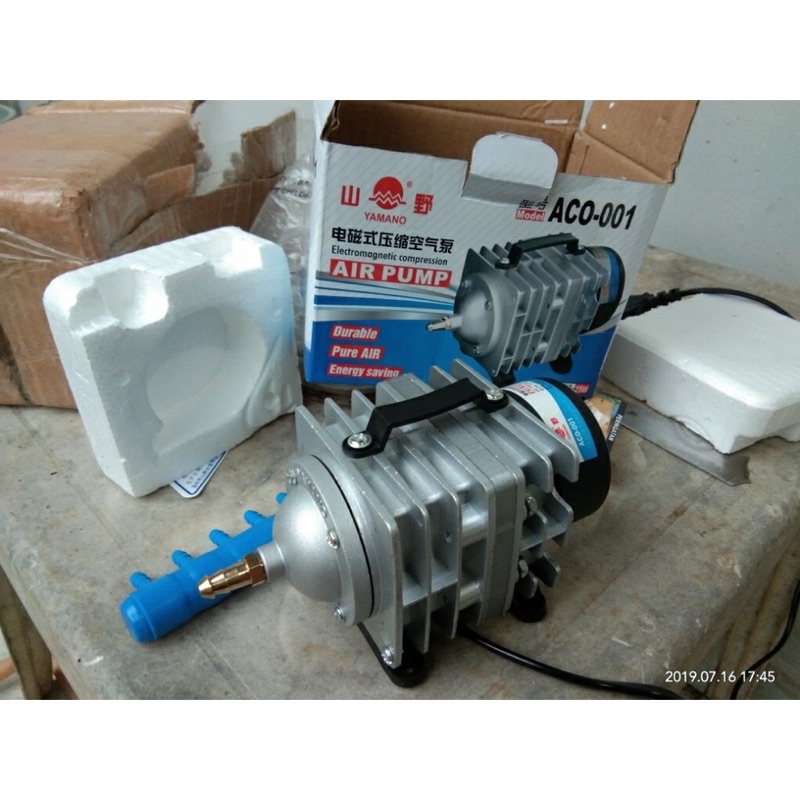 YAMANO ACO001 ACO 001 MESIN GELEMBUNG UDARA AERATOR KOLAM AQUARIUM AQUASCAPE