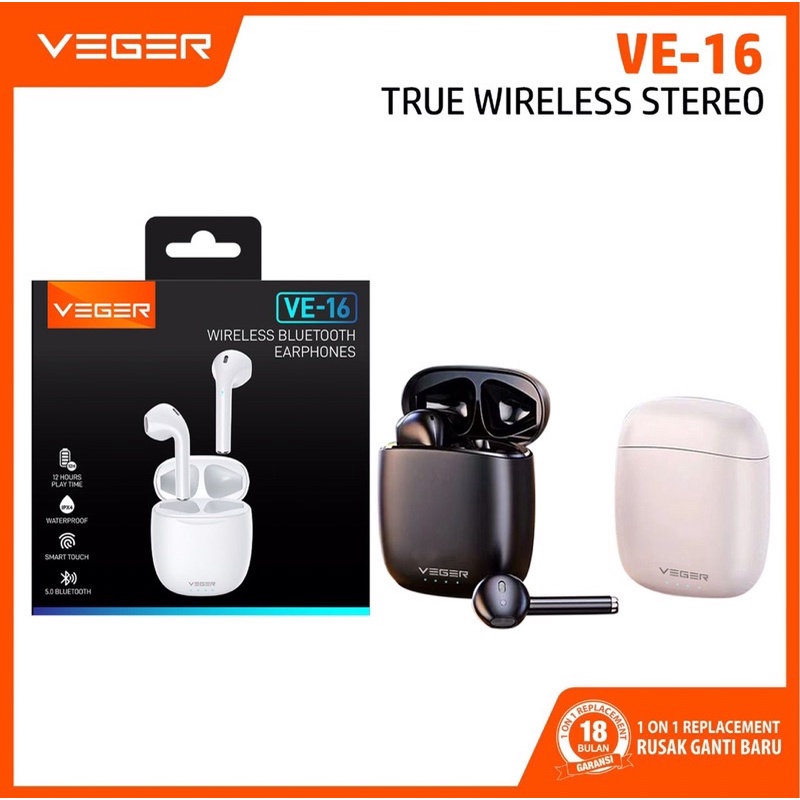 Veger headset earphone v-16