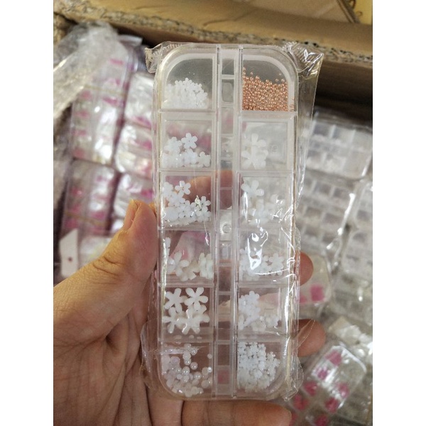 NAIL JEWELRY RESIN / HIASAN KUKU BUNGA KELOPAK5 PER SET