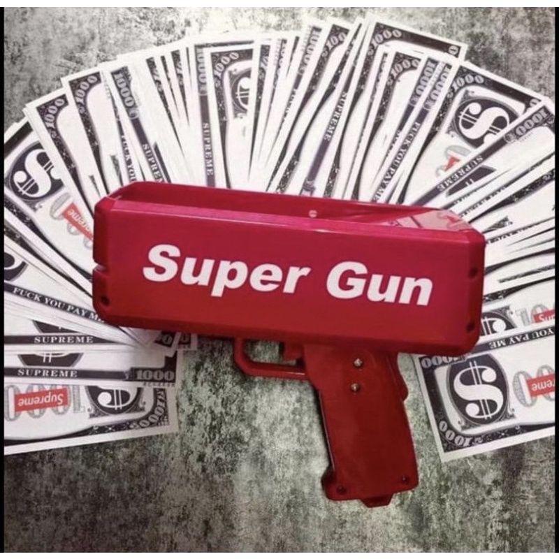 Money Gun Suprem - Pistol Mainan Tembak Uang - Money Super Gun