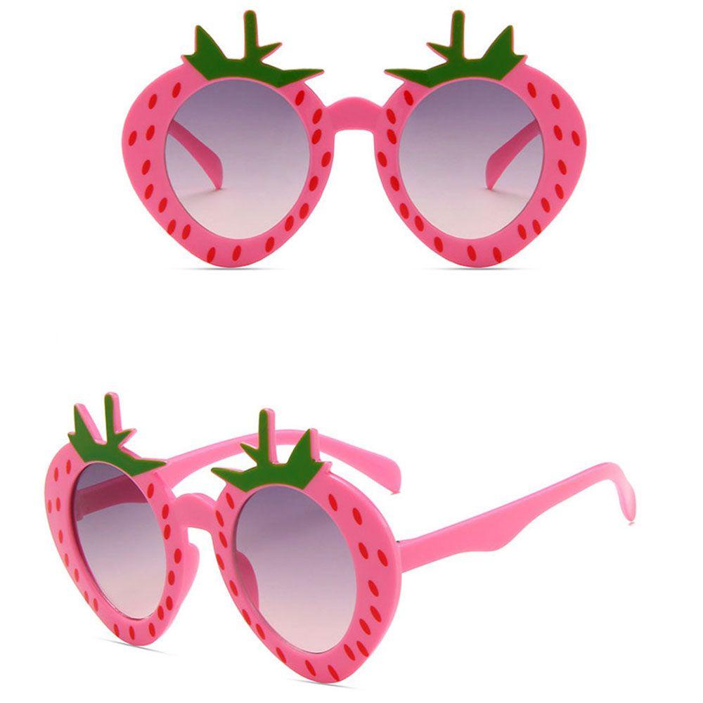 [Elegan] Strawberry Sunglasses Irregular Personality Girl Boy Beach Protection Glasses Eyewear Anak Kacamata