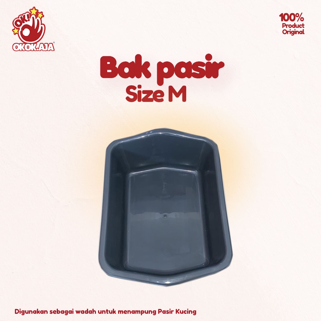Bak pasir untuk Pup Kucing Anjing / wadah penampung pasir / Cat Litter Box
