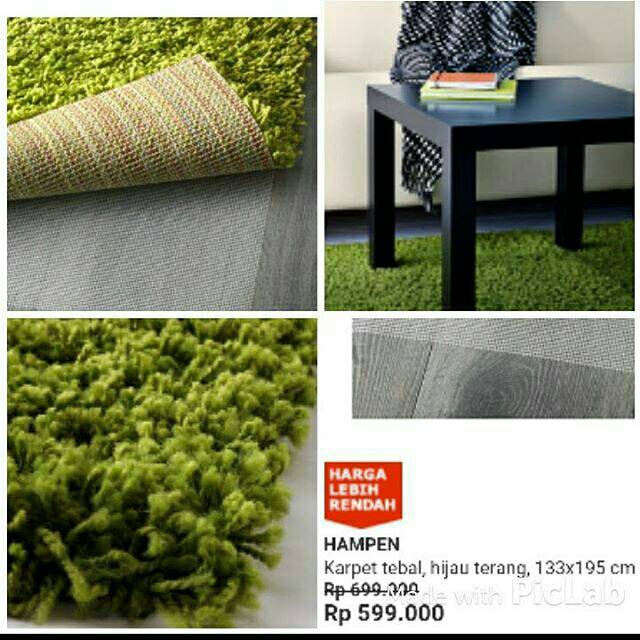 Ikea hanpen karpet hijau terang Shopee Indonesia Ikea hanpen karpet hijau terang Shopee Indonesia