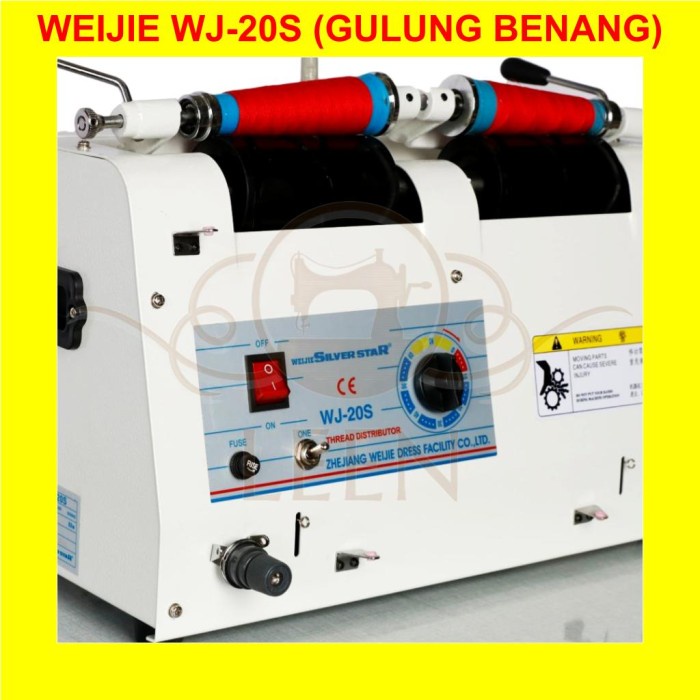 Mesin Gulung Benang 2 Cones WEIJIE WJ-20S Thread Winder Machine LEEN