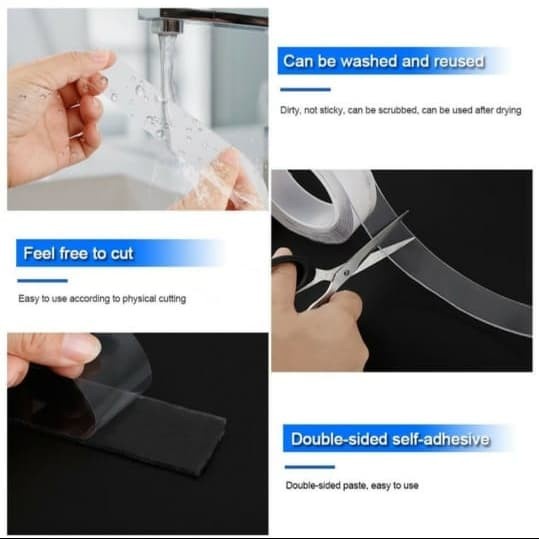 

Segera Miliki Nano Magic Tape Transparant Nano Lakban Bening Double Tape Transparan Sale!!!
