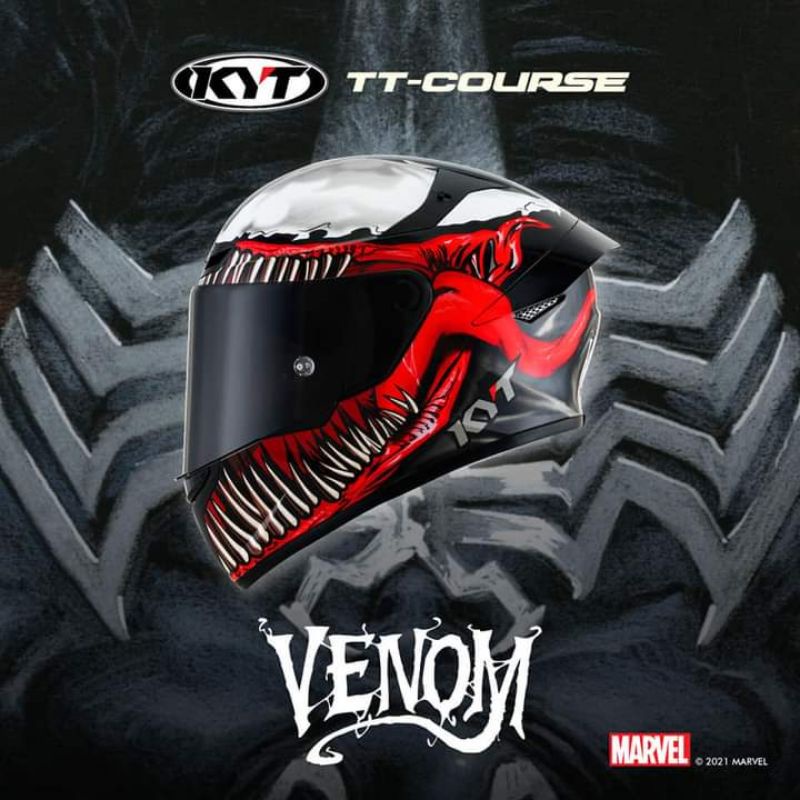KYT TT COURSE MARVEL VENOM CARNAGE AMERICA SPIDERMAN DEADPOOL THOR LIMITED EDITION ORIGINAL