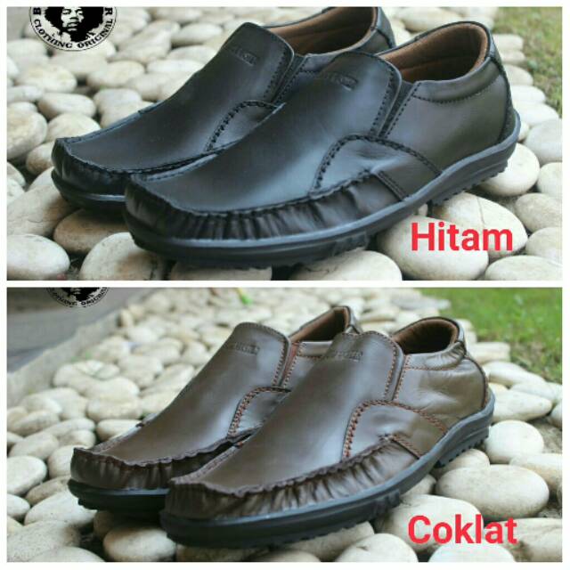 DISC 50% SEPATU KERJA KULIT SLIPON BLACKMASTER RING 05