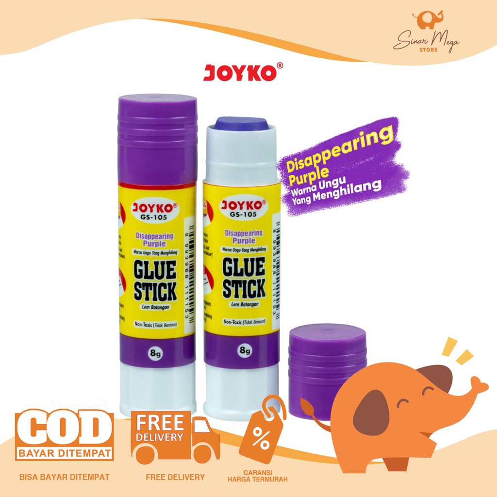 

Joyko Glue Stick GS-105 8gr / Lem Stik Batang Lucu Unik Murah