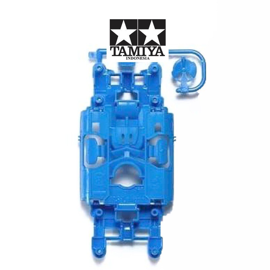 TAMIYA CHASSIS MSL CENTER BLUE / MS Chassis Biru
