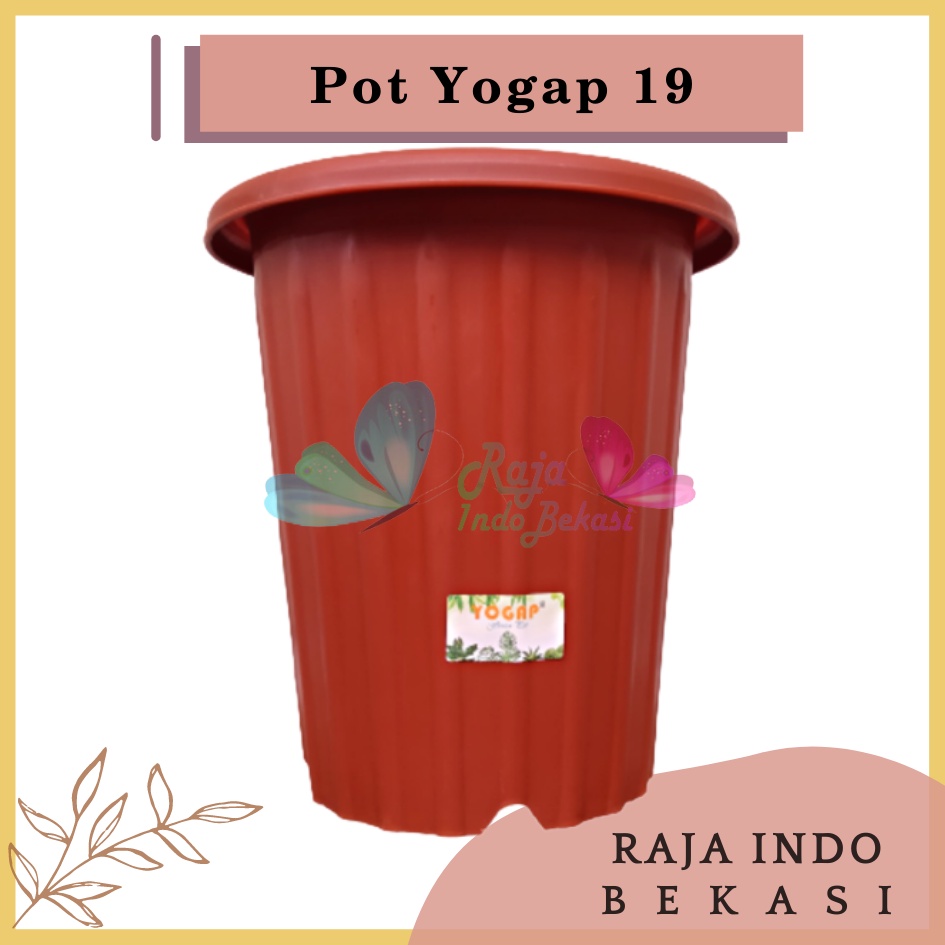 Pot Yogap 19 Merah Bata Coklat Bata Teraccotta Terakota Tinggi Tebal Berkualitas Pot Yogap 18 19 25 30 Murah