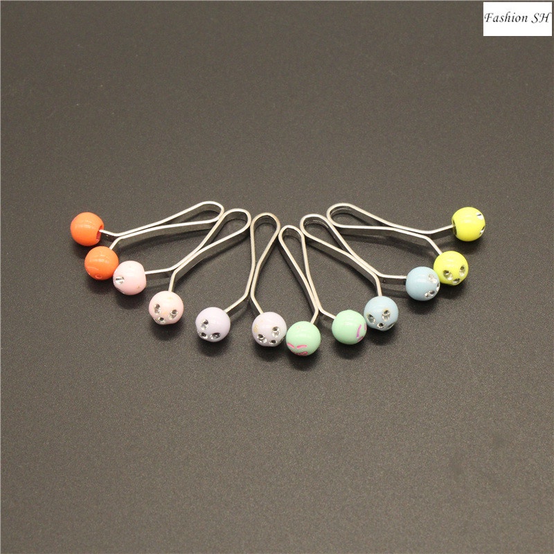 12pcs bros Pin Bentuk Smiley Face Warnawarni Untuk hijab Turki M20017