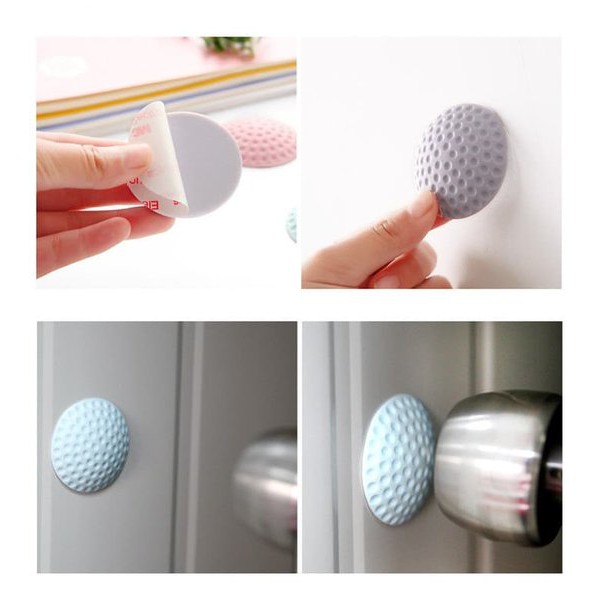 Pelindung Dinding Tembok Serbaguna / Pengaman Gagang Pintu Engsel Karet / Door Stopper Bulat / Pengaman Gangang Pintu Silicone