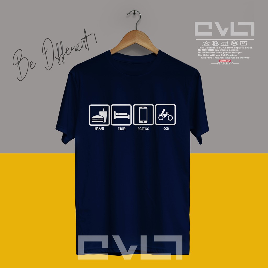 Kaos Baju Pejuang Eat Sleep Posting V1 Kaos Kata Kata Keren Murah Ayawaekaos Shopee Indonesia
