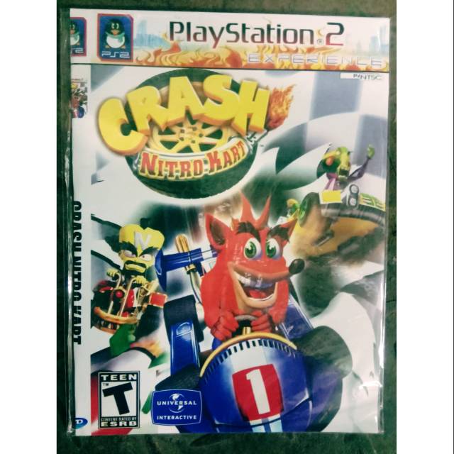 Kaset PS2 Crash Racing Tag Nitro Kart Bandocoot s and Badguy