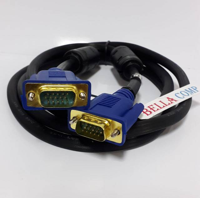 NYK Kabel VGA Male to Male 1.5M - Kabel VGA 1.5 Meter High Quality/NYK Kabel VGA 1.5M - Gold Plated