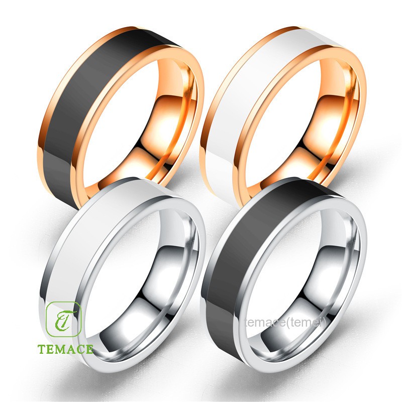 Cincin Couple Tunangan Nikah Kawin Ukir Nama Gold Titanium