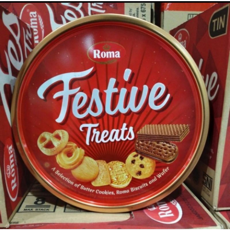 

Roma Festive Treats 675 gr Biskuit Kaleng Murah