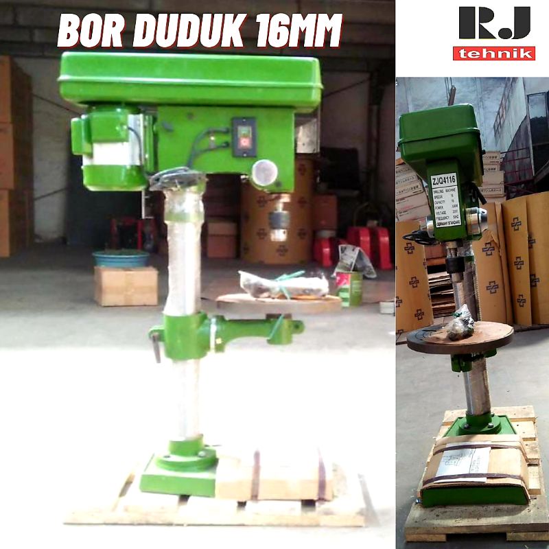 Mesin Bor Duduk 16mm Bench Drill Press ZJQ4116