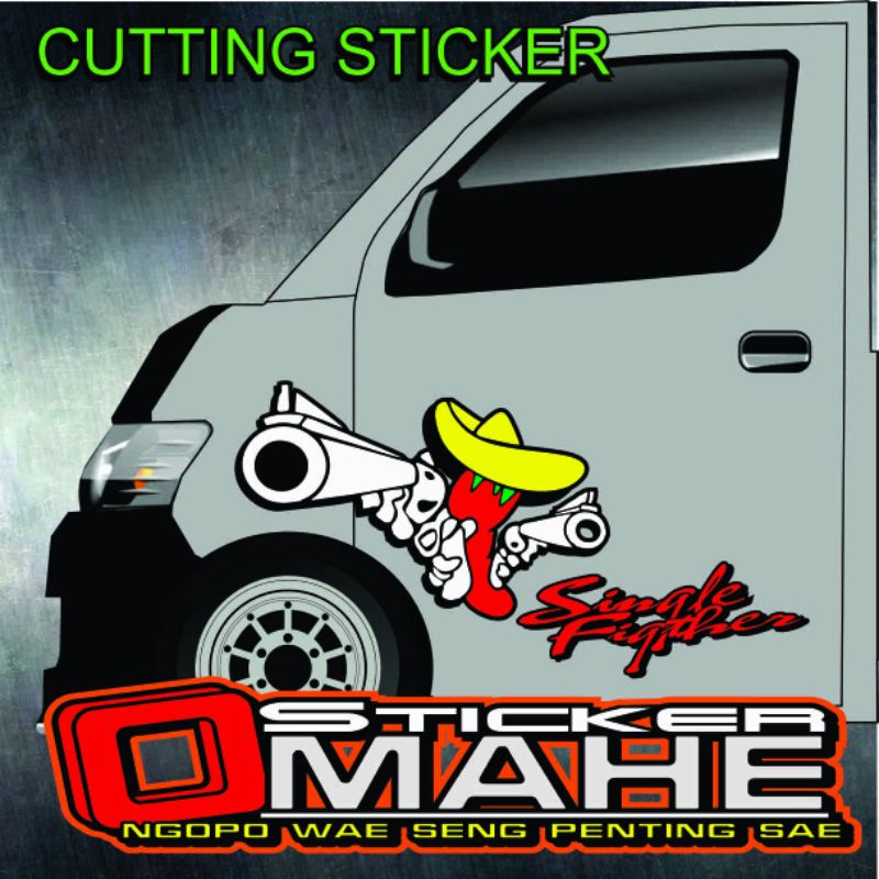 

Cutting Sticker Granmax pickup pintu samping
