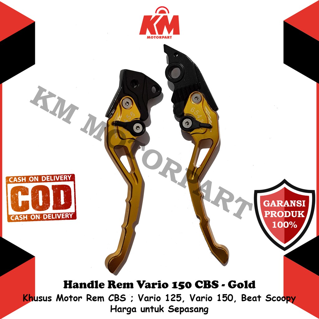 Handle Rem Stelan Honda Vario 150 Fi CBS 110 125 Beat Scoopy Fi New CBS Combi Brake System