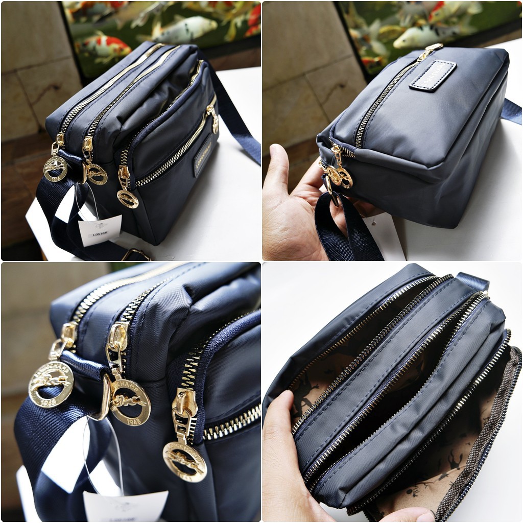 Tas Selempang 4 ruang 6342 Sling bag Fashion Korea Nilon