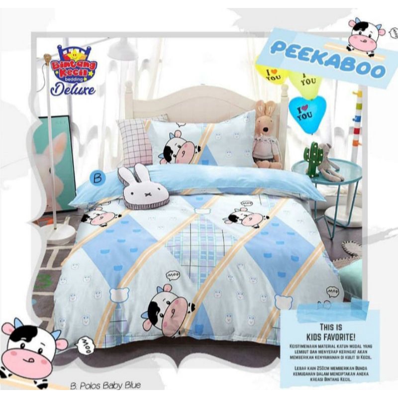 Sprei Homemade Perlengkapan Kamar Tidur Sarung Bantal Murah Karakter Motif Custom Sapi COD Original
