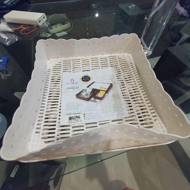 Claris Travessa Medium 0561 - Keranjang Dekorasi Anyaman Rotan