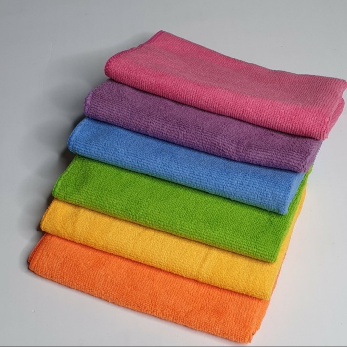 Kain Lap Microfiber Polos 30 CM x 30 CM