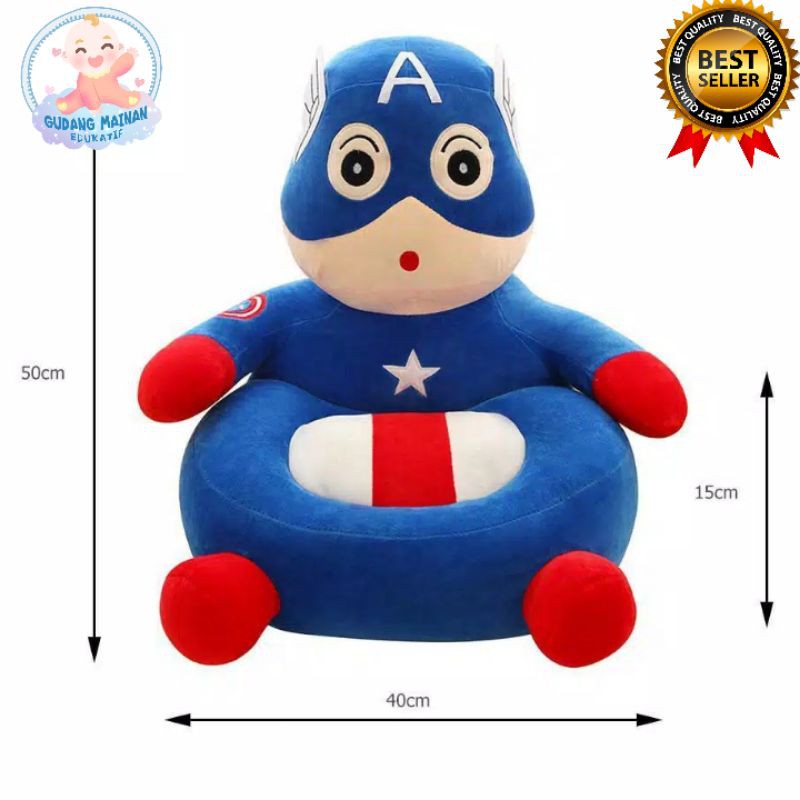 GRATIS ISI! Sofa Bayi Anak Dewasa Superhero series Original Premium