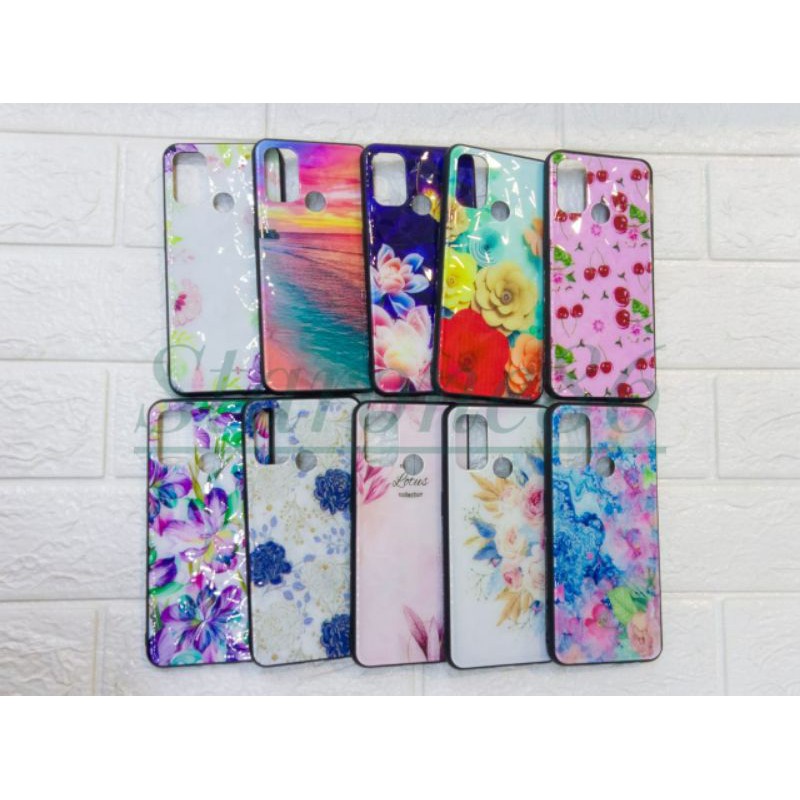 Fuze Diamond Case Vivo Y20/Y20i Luxury Glitter Tokyo Flower