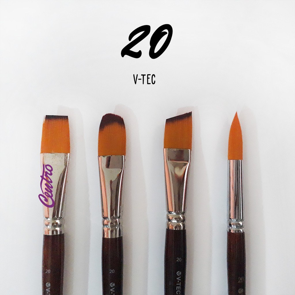 

V-Tec Artist Brush 20 / Vtec Kuas Lukis Gambar No.20