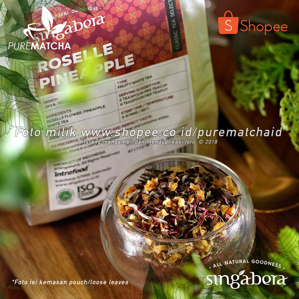 

Singabera Tea - Singabera Rosella Pineapple 10gr SAMPLE Rosela Nanas Indonesian Tea