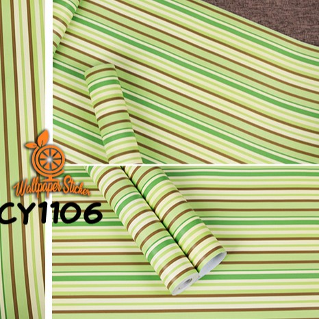 Wallpaper Dinding Wallpaper Stiker Wallpaper dinding Anak Walpaper45CM x 8M Walpaper Stiker Dinding Bata Garis Batik Karakter