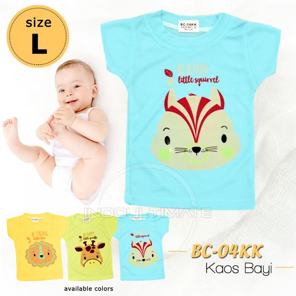 Kaos Anak Laki-Laki Perempuan COTTON [M,L,XXL] BC-04KK Baju Anak kaos Bayi Atasan Anak