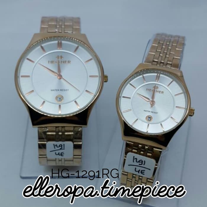 Hot Sale Hegner 1291 Rose Gold - Jam Tangan Couple Original Murah