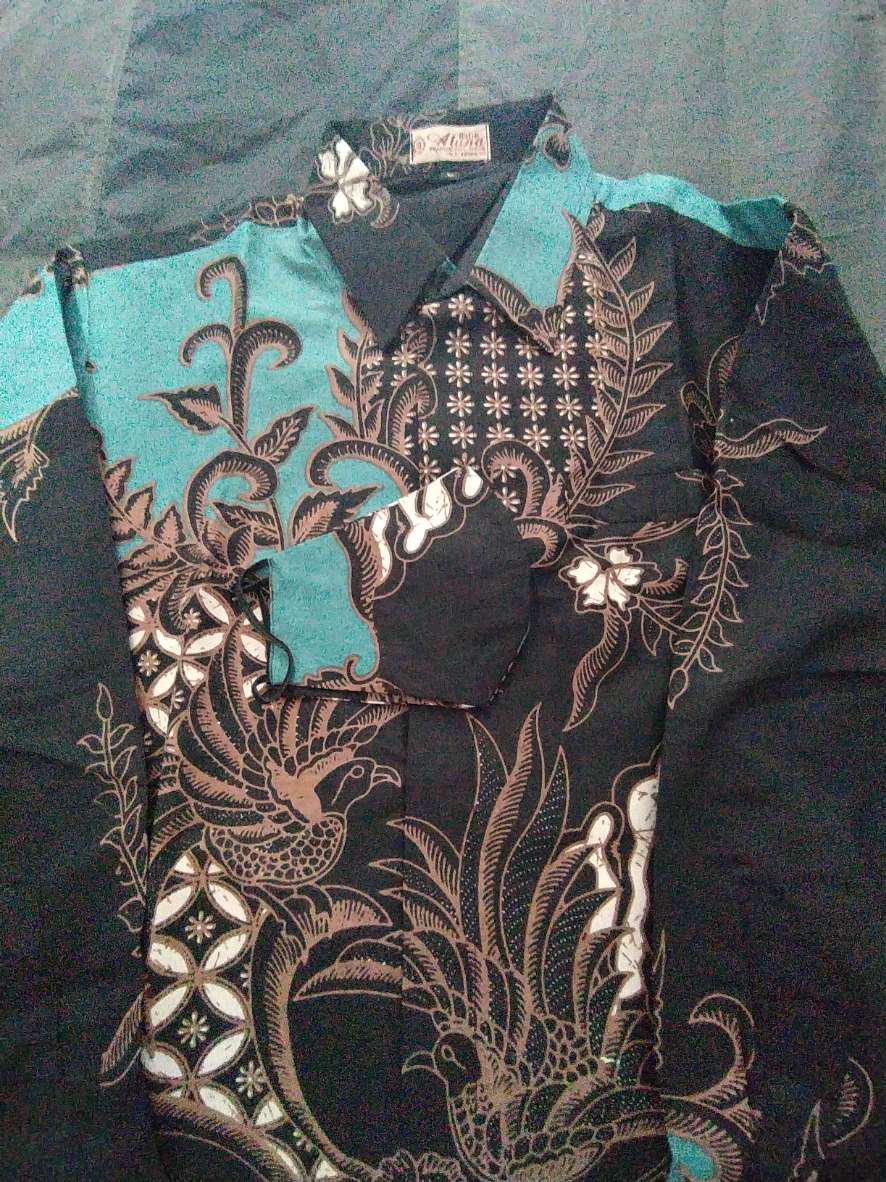 Kemeja Batik Pria Alisan Lengan Panjang Premium Solo Modern Slimfit Aluna 075