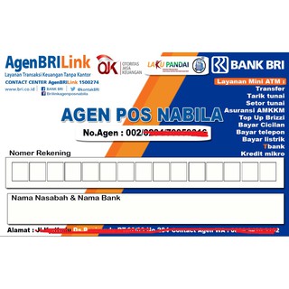 Custom Kartu BRIZZI,eMoney,Edisi Agen Pos,Agen Brilink