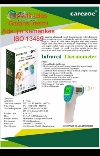 Thermometer Digital Infrared Suara Lampu led Warna/Termo anak bayi/Alat ukur suhu badan