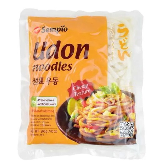 SEMPIO - FRESH UDON NOODLES (TEKSTUR CHEWY) - 200 GR