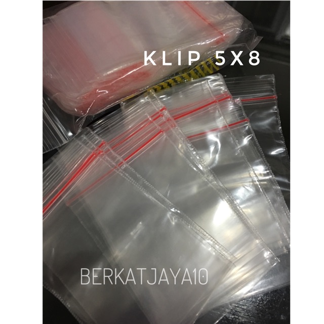 Plastik PE Klip 5x8 cm Zipper Lock isi 100pcs