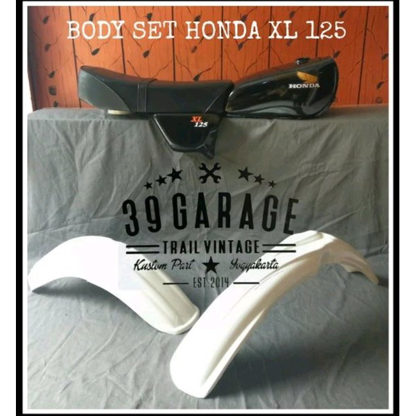 BODY SET TRAIL JADUL XL125 HONDA BLACK