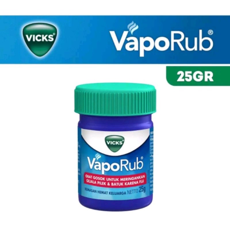 Vicks vaporub 10 gr dan 25 gr.