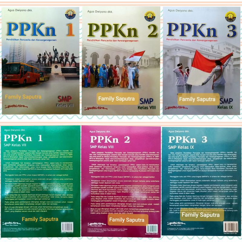 BUKU PPKN PKN SMP MTS KELAS 7 8 9 KURIKULUM K2013 REVISI YUDHISTIRA
