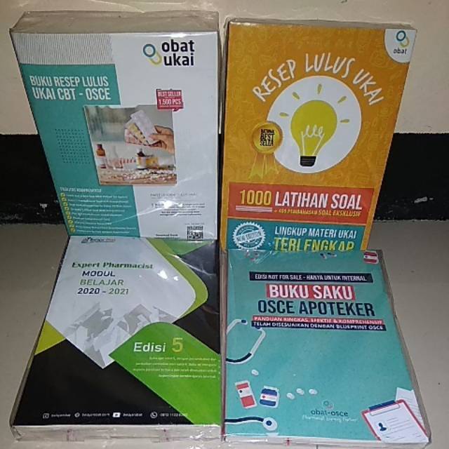 Paket 4 buku modul ukai, OSCE,1000soal,CBT-OSCE